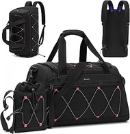 Gym Bag for Women, 40L Sports Travel Duffel Bag Gym Backpack with Shoe Compartment, Carry on Weekend