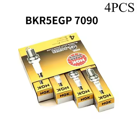 4PCS NGK BKR5EGP 7090 Platinum Spark Plug Replacement Fit BYD F3 Hyundai Tucson Elantra Car Engine I