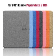 2021 Kindle Paperwhite 5รุ่น11th สมาร์ทโฟนแม่เหล็กทุกรุ่น6.8-เคสนิ้วหนัง PU ฟันดา