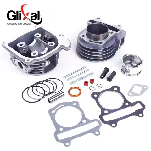 Glixal GY6 100cc 50mm Scooter Engine 4-stroke 139QMB 139QMA Moped Big Bore Cylinder Rebuild Kit Cyli