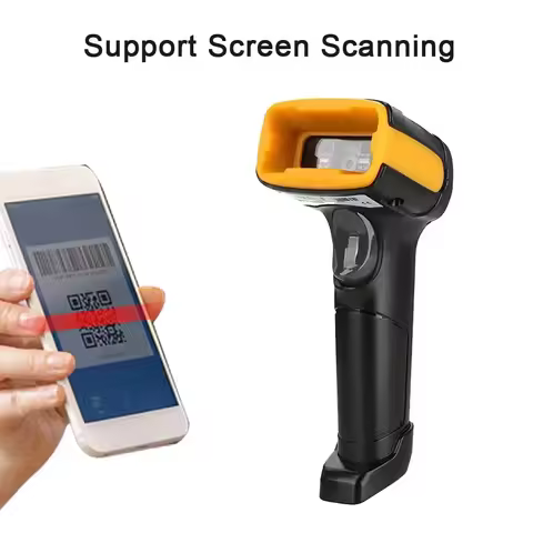 Wired or Wireless Scanner 1D 2D Handheld Bar Reader QR Code Scanner PDF417 for Supermarket Store