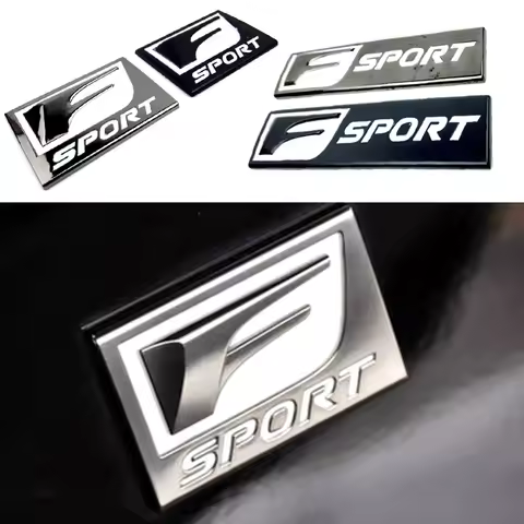 Car Emblem Rear Trunk Badge Decal F-SPORT Logo Sticker For Ford Lexus KIA Mercedes Benz BMW Audi Hon