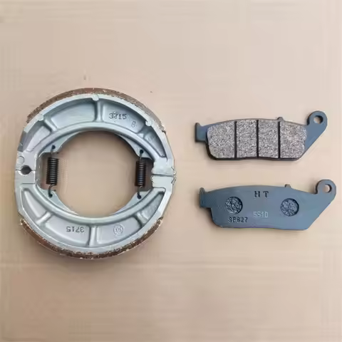 Original Motorcycle Front Brake Disks Pads Rear Brake Drum Shoes For Suzuki GZ150-A GZ150-E GZ150 GZ