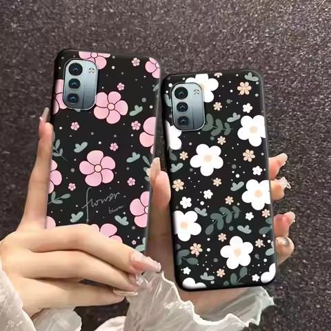 For Nokia G10 G20 G11 G21 G11 Plus Case Floral Soft Silicone TPU Phone Case For NOKIA G42 G50 G60 G3
