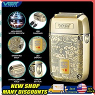 【Malaysia Stock】VGR V336  metal body waterproof retro - style shaver portable wireless penggil rambu
