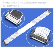 1pcs 41/51Pin FFC FPC Cable 0.5mm Pin Pitch 1080P 4k HDTV 41P 51P FFC flexible flat cable Length 500