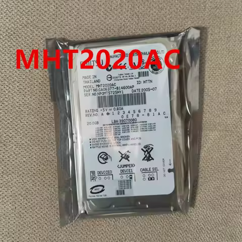 Almost New Original HDD For Fujitsu 20GB IDE 2.5" 2MB 4200RPM For Notebook HDD For MHT2020AC