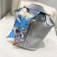 Hermes Picotin 18 聖杯藍 / 金扣 / TC /