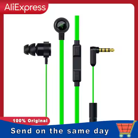 Razer Hammerhead Pro v2 Earbuds for iOS & Android Custom-Tuned Dual-Driver Technology in-Line Mic & 