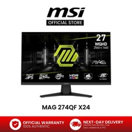 MSI MAG 274QF X24 – 27" QHD Rapid IPS 240Hz – 0.5ms – FreeSync Gaming Monitor