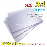 A4 PVC Rigid Sheet / Plastic Cover / Binding Cover / Presentation / Transparent / Face Shield Plastic Material 0.2mm