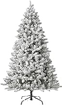 3.9/4.9/5.9/6.8ft Encrypted Artificial Christmas Tree Snowflake Flocking Christmas Tree For Home Mall Hotel New Year