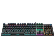 hp - [青軸][混色LED] 金屬面機械鍵全鍵無沖突入門電競104鍵鍵盤 GK400F [倉頡碼]