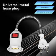 Fitting Lampu Fleksibel e27 Colokan Dinding Bohlam LED Switch On Off