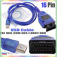 yangguangxin Cáp USB kkl VAG-COM 409.1 OBD2 OBD chẩn đoán Scanner vcds VW audi chỗ ngồi một ++