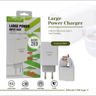 HP Infinix USB C 68W Zero Note Type C Charger Cas Casan Ces Cesan 68 Watt 68Watt Mobile Phonehp Type