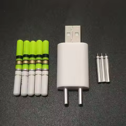 5pcs Light Sticks With Rechargeable CR322 Battery Charger Waterproof LED Lamp Lightstick Night Fishi