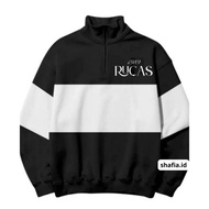 RUGBY SWEATER RUCAS STRIPE 2 COLORS RUGBY COLLAR SWEATER FOR MEN AND WOMEN RUGBY COMBINATION