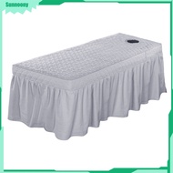 Sunnoony กระโปรงโต๊ะเตียงเสริมความงามเตียงเครื่องสำอางผ้าลินิน X31inch