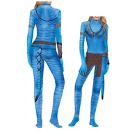 Wuyao | Avatar Cosplay Costume Jumpsuit With Tail 1pc