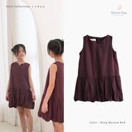 MERAH MOON BAE - Elea Dress | Red children's Dress 1-8 years