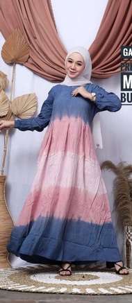 Gamis Twill Rayon Busui Super Ori Terbaru Pekalongan Elzhaf Murah Susun Original Malaman Andhini Hig