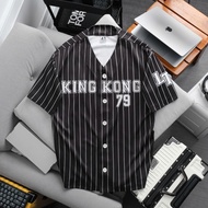 King Kong Checkered Baseball Shirt No. 79 Sports - TB King Kong Sportswear
