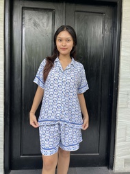 one set Pyama motif  abstrak  baju tidur Premium baju bali Rayon Premium Kualitas Butik Harga Konvek