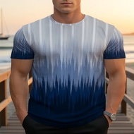 Men's Hoops NYC 3D Graphic T-Shirt - Red Gold Flame Print, Polyester, Everyday Style & Basketball Gi