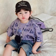 Summer Style Pure Cotton Boys t-Shirt Short-Sleeved Boys Handsome Boys Baby Children's Clothing Fash