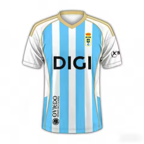 2026 New Unisex Real Oviedo Centenary Away Jersey Short-Sleeve Summer Breathable Trendy Soft Match D