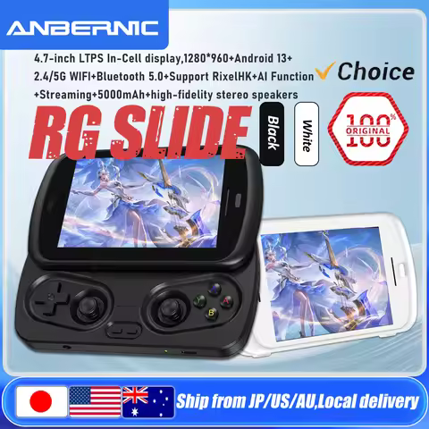 ANBERNIC RG Slide Video Game Consoles 4.7'' LTPS InCell 120Hz Touchscreen DP Output Unisoc Processor