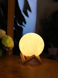 創意DIY月亮小夜燈適用於兒童至塗料和工藝,房間&amp;臥室星球燈裝飾