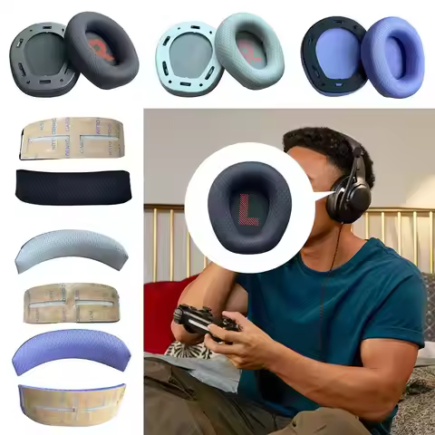 1Pair Sponge Ear Pads Soft Replacement Ear Cushion Earmuffs Headset Repair Headphone Protective Cove