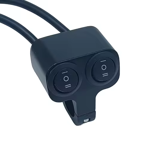 Motorcycle Handlebar Switch Scooter ATV E-bike ON OFF Switches For Headlight Frog Light Aluminum All