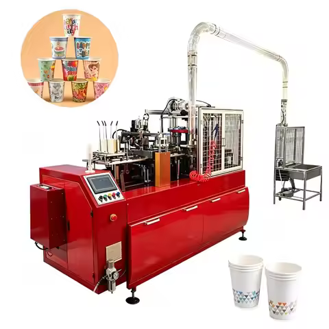 New Customizable Edible Cup Making Machine 180-210Pcs/min High Speed Paper Cup Machine Fully Automat