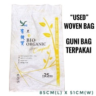 *USED* Guni Bag Kosong/Woven Bag/ Guni bag Terpakai(Second hand)