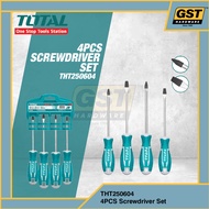 Total Screwdriver Set 6pcs Screw Driver Set Skru Driver Set Skrew Driver Set 螺絲刀 套裝