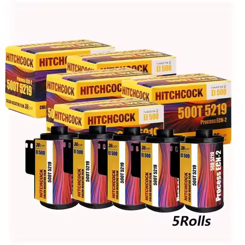 HITCHCOCK 135 Color Films 500T 5219 Kinetoscope Move Subpackage 36 Exposure Per Roll 1-10 Rolls For 
