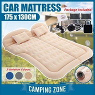 175CM SUV Air Mattress Inflatable Car Bed Electric Pump Pillow Flocking Surface Camping Sleeping Pad