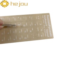 HEJOU Keyboard Letter Sticker Transparent Laptop Accessories Russian Film English Hebrew Korean Lang