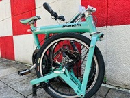 Tiffany 配色 義大利 鳥車 Birdy x Bianchi 極新 8速 折疊 腳踏車