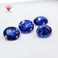 9 - 12 MM Permata Blue Sapphire Bangkok Blue Corundum Synthetic 9 Mohs