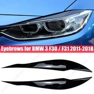 Gloss ABS Headlight Eyebrow Eyelid for BMW F30 Sedan 2012-2015 320i 328i 335i F80 M3 2014-2018 F31 T
