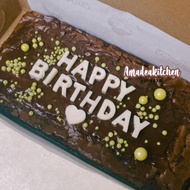Fudgy Brownies Sparkling | Brownies Custom | Kue Tart | Ulang Tahun