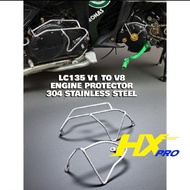 ORIGINAL VIETNAM LC135 V1 TO V8 LCV8  Side Engine Casing Protector Engine Guard Cover Stainless Stee