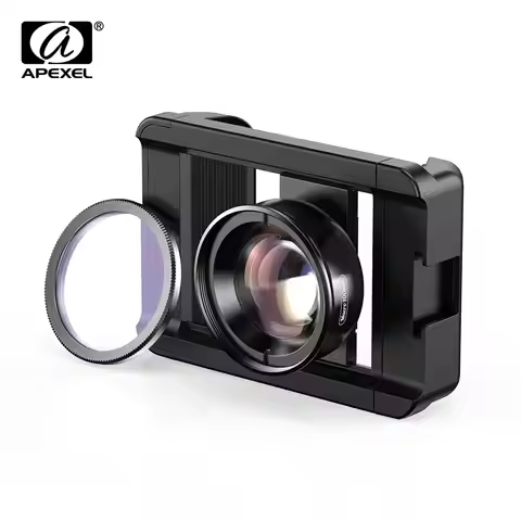 APEXEL New Upgrated 4k HD 100mm Macro Micro Lens With CPL Filter Multifunctional Clamp for iPhone Sa