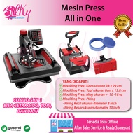 MESIN PRESS KAOS 5 IN 1 COMBO ALL IN ONE HOT PRESS DTG DTF SUBLIM