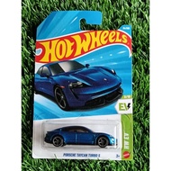 HW HOT WHEELS PORSCHE TAYCAN TURBO S BLUEbiru EV LOT J 2026HW