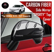🔥SG SELLER🔥Honda VEZEL HR-V 2021 2022-Present Side Mirror Cover Carbon Fiber Sporty Accessories